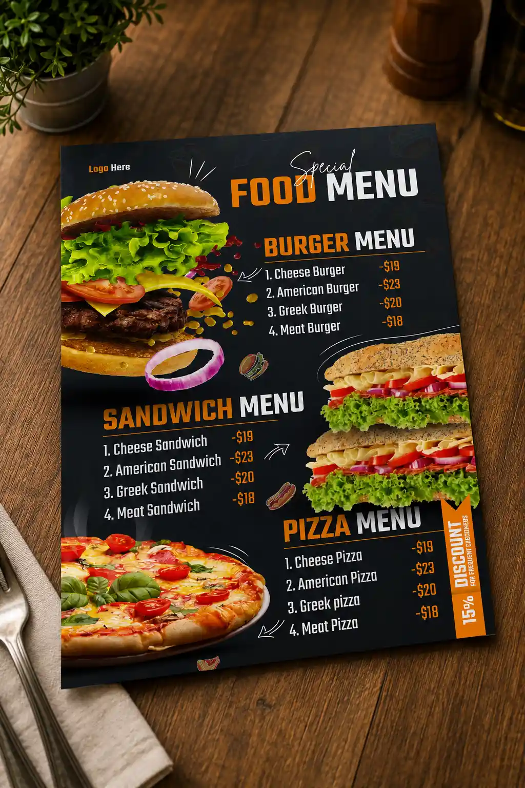 Menu Card